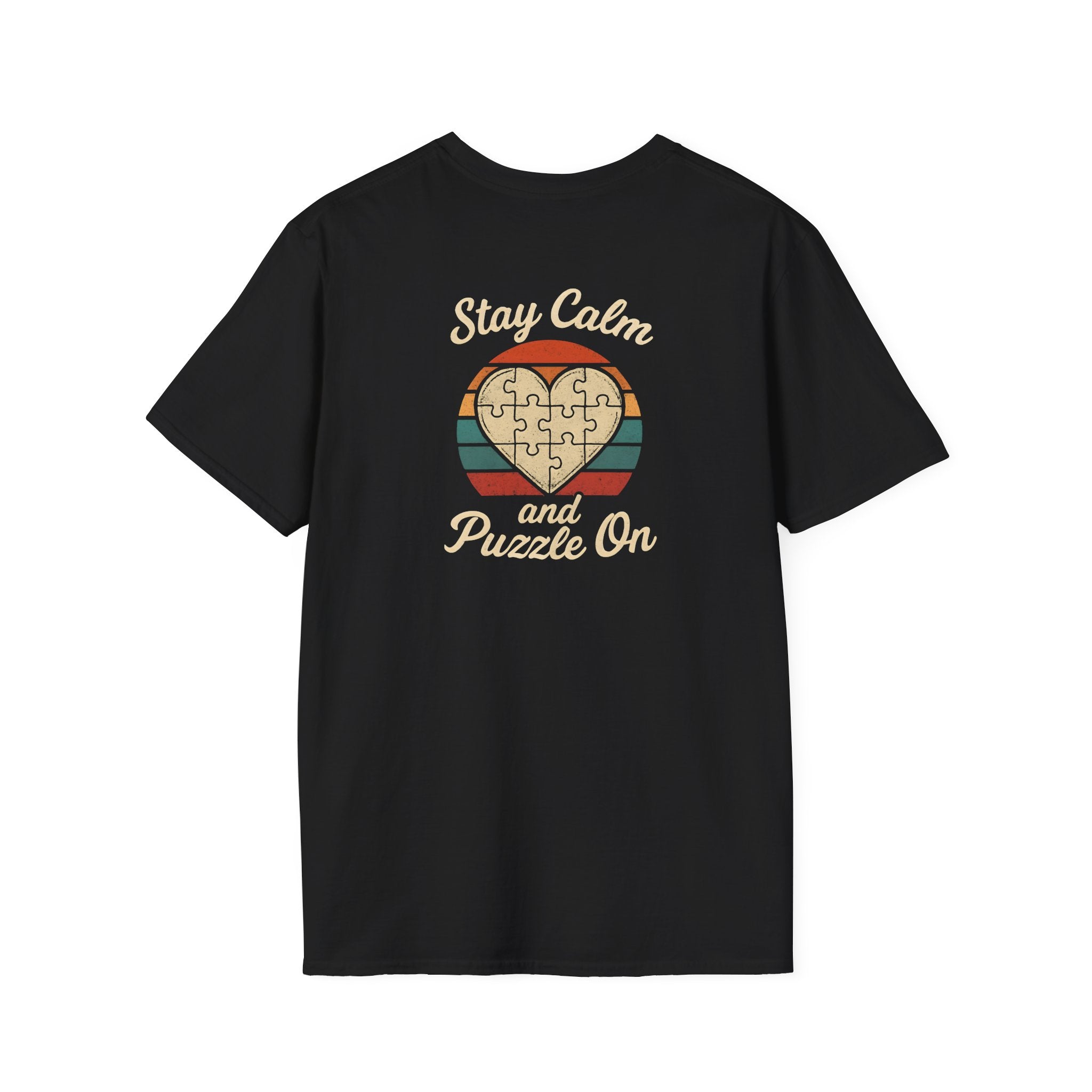 Stay Calm Puzzle On T-Shirt