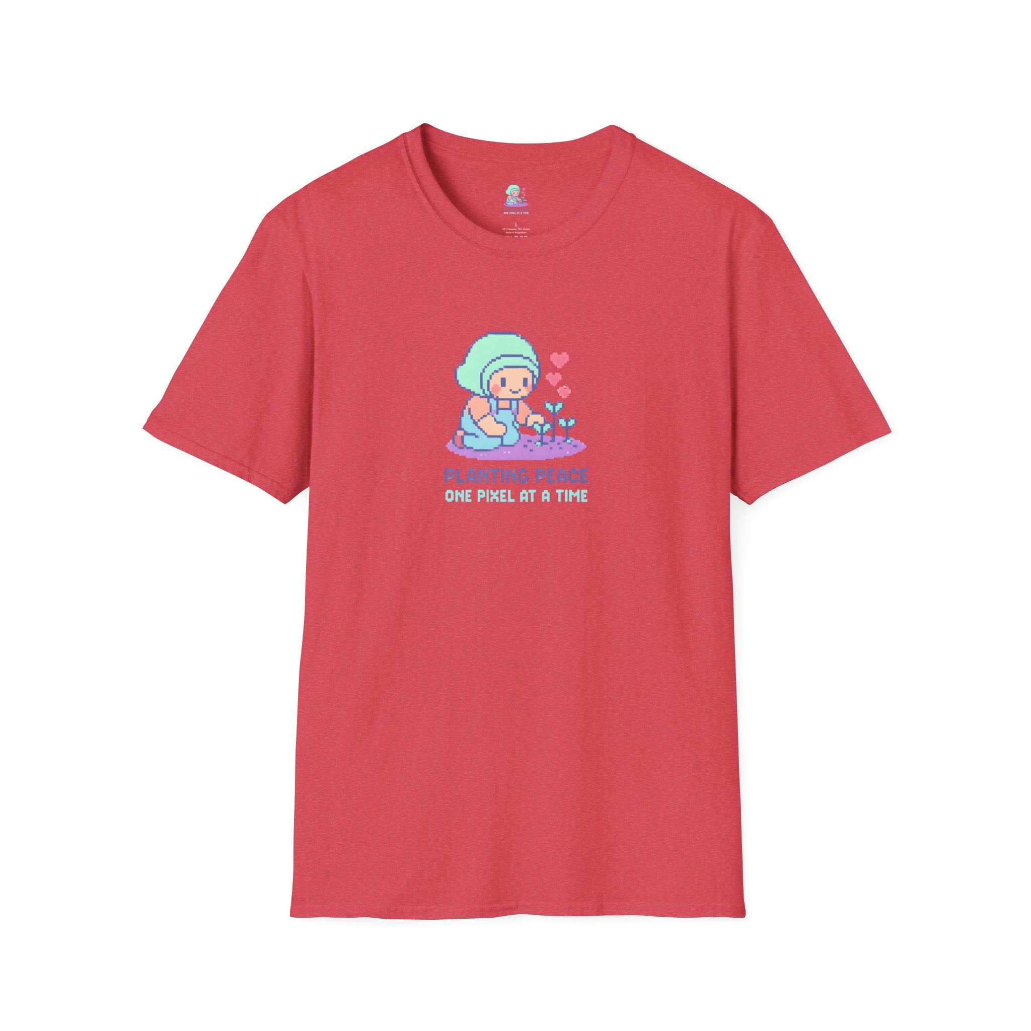 Planting Peace Pixel Art T-Shirt