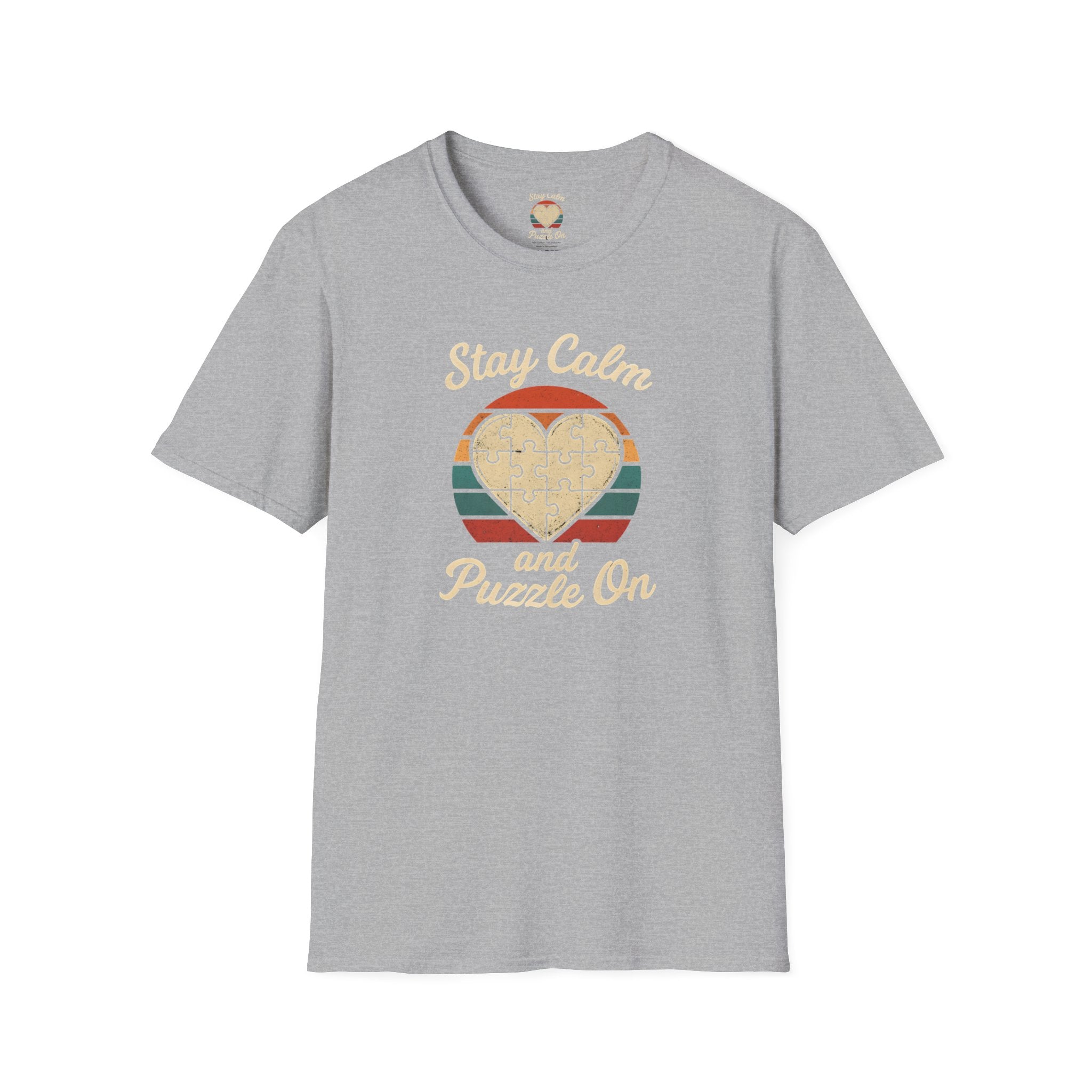 Stay Calm Puzzle On T-Shirt
