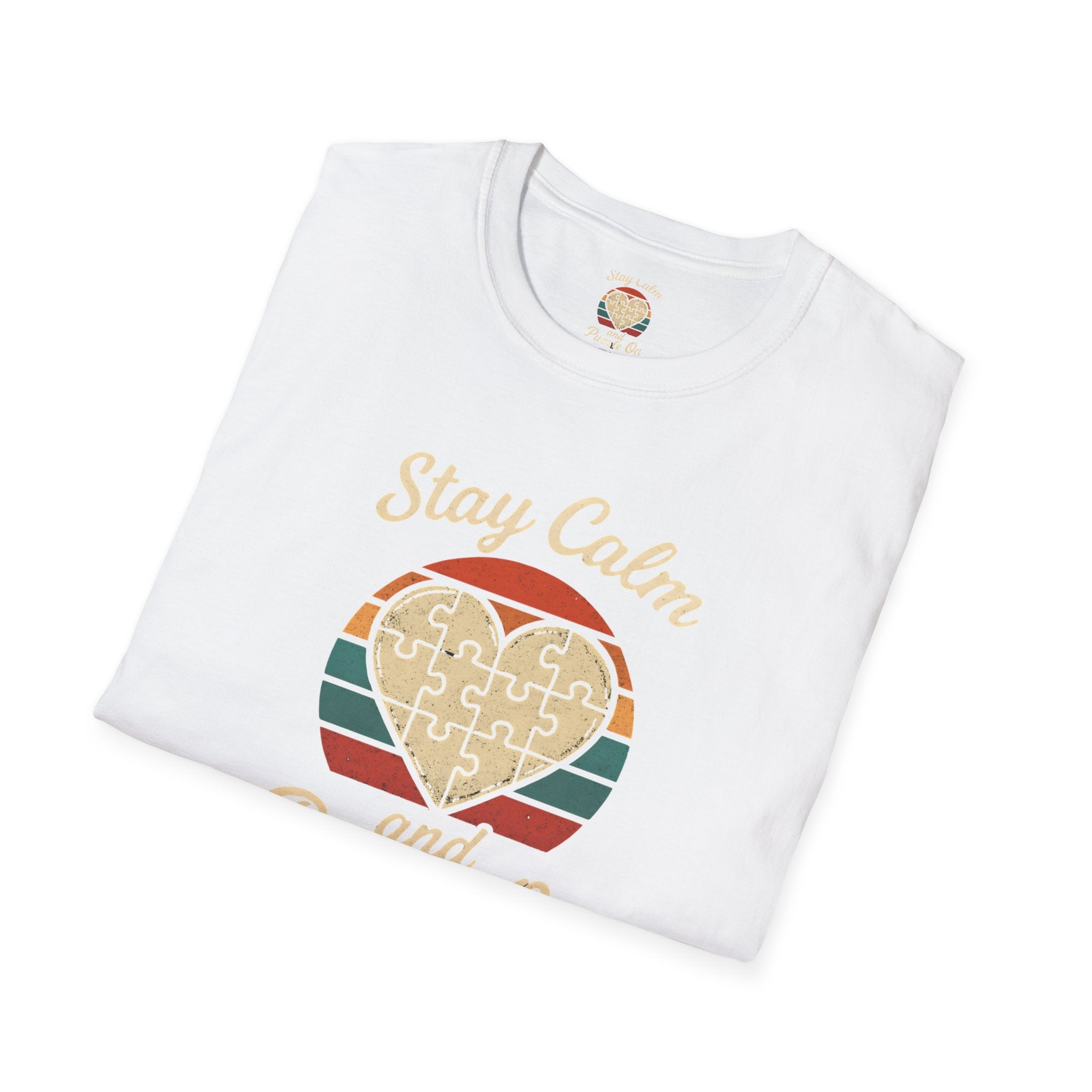 Stay Calm Puzzle On T-Shirt