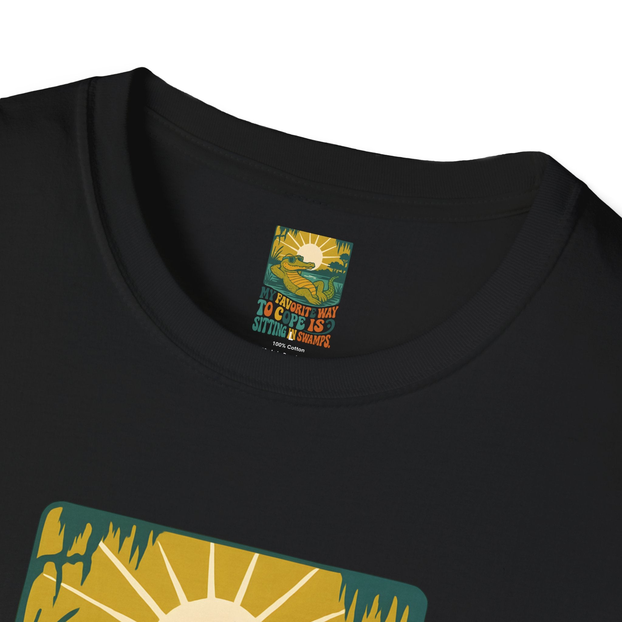 Alligator lounging in swamp T-Shirt