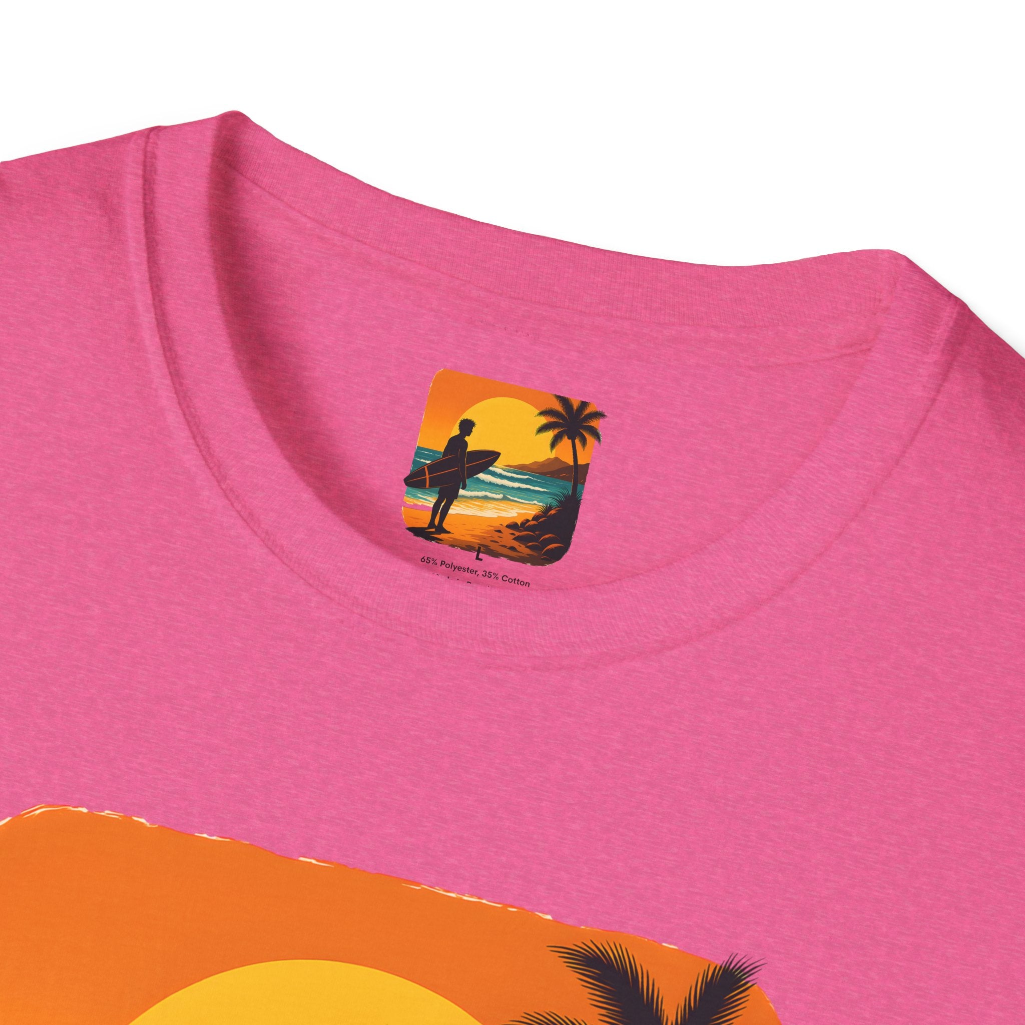 Sunset Surfer on Beach T-Shirt