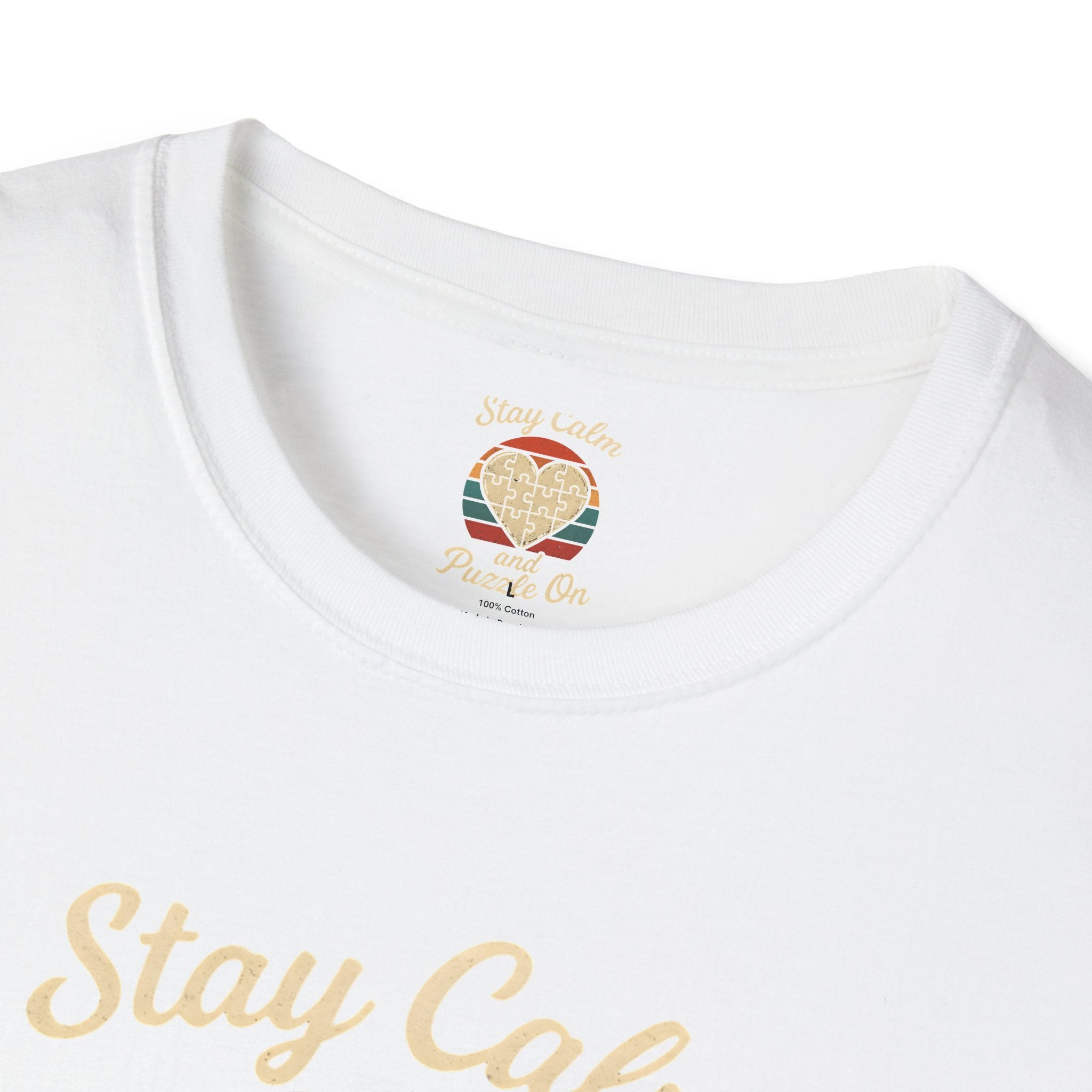 Stay Calm Puzzle On T-Shirt