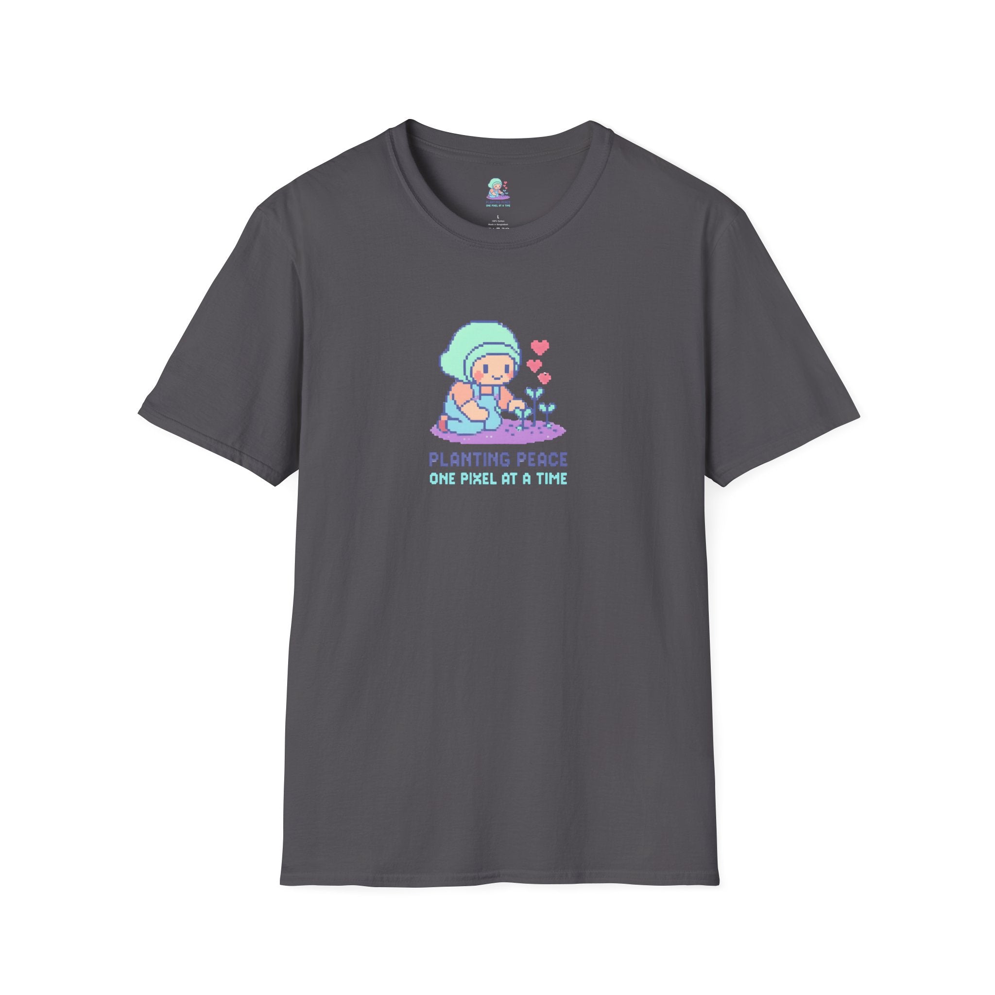Planting Peace Pixel Art T-Shirt