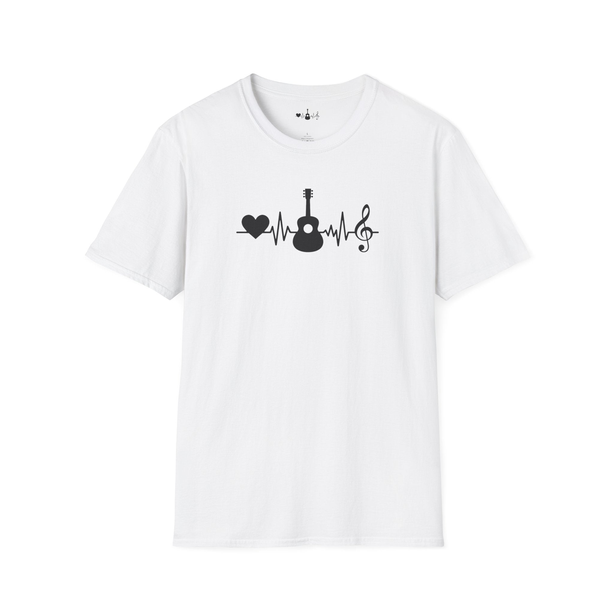 Heartbeat Guitar Music T-Shirt