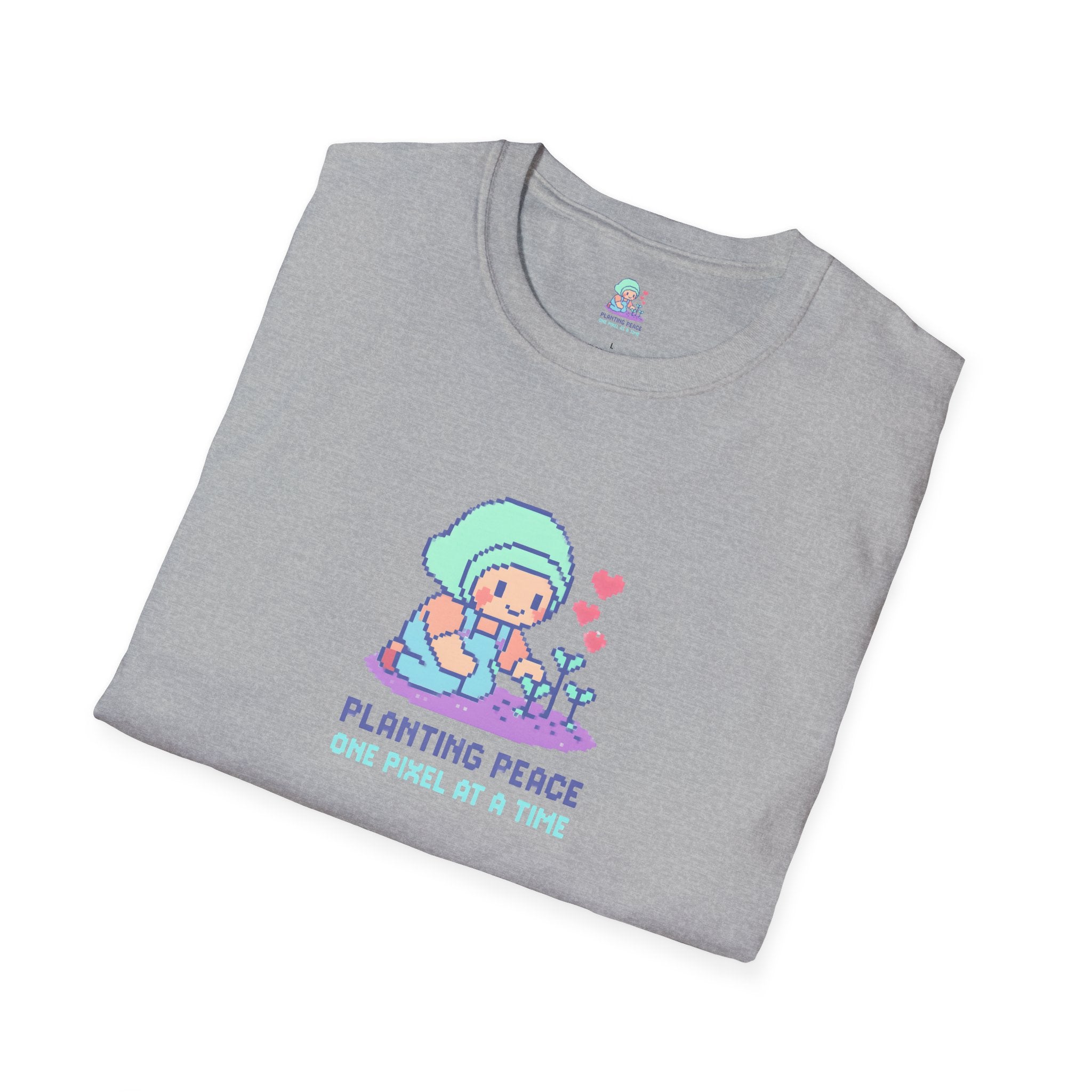 Planting Peace Pixel Art T-Shirt