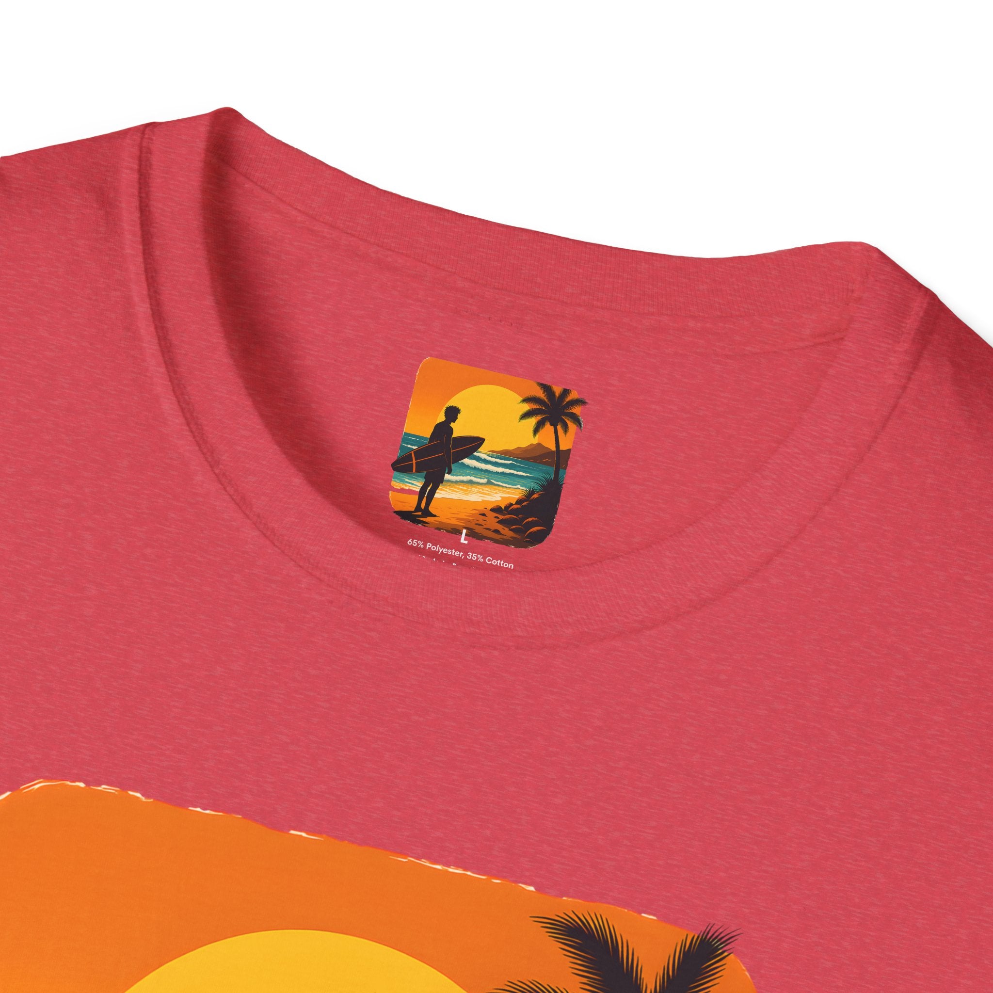 Sunset Surfer on Beach T-Shirt