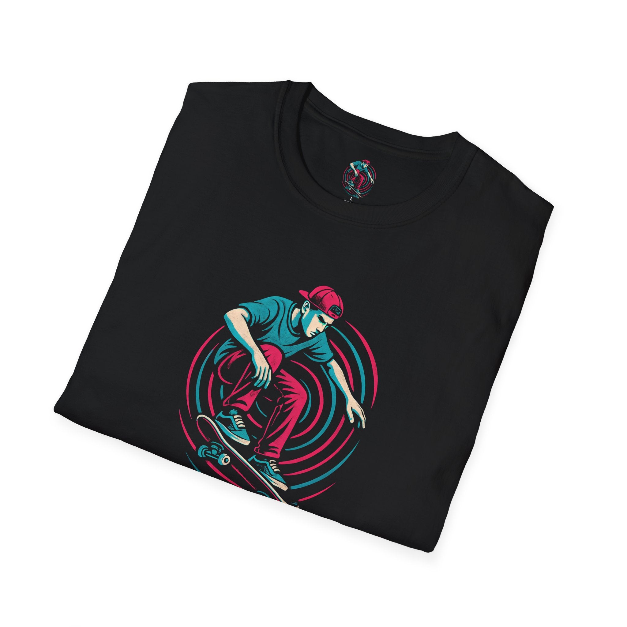 Skateboarder performing trick T-Shirt
