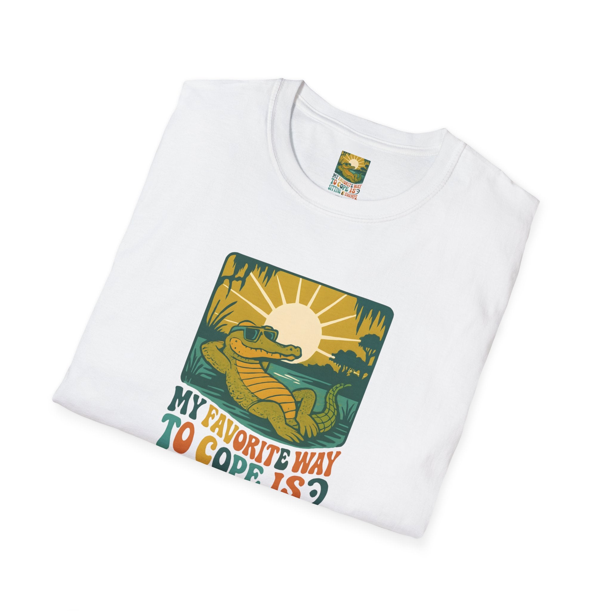 Alligator lounging in swamp T-Shirt