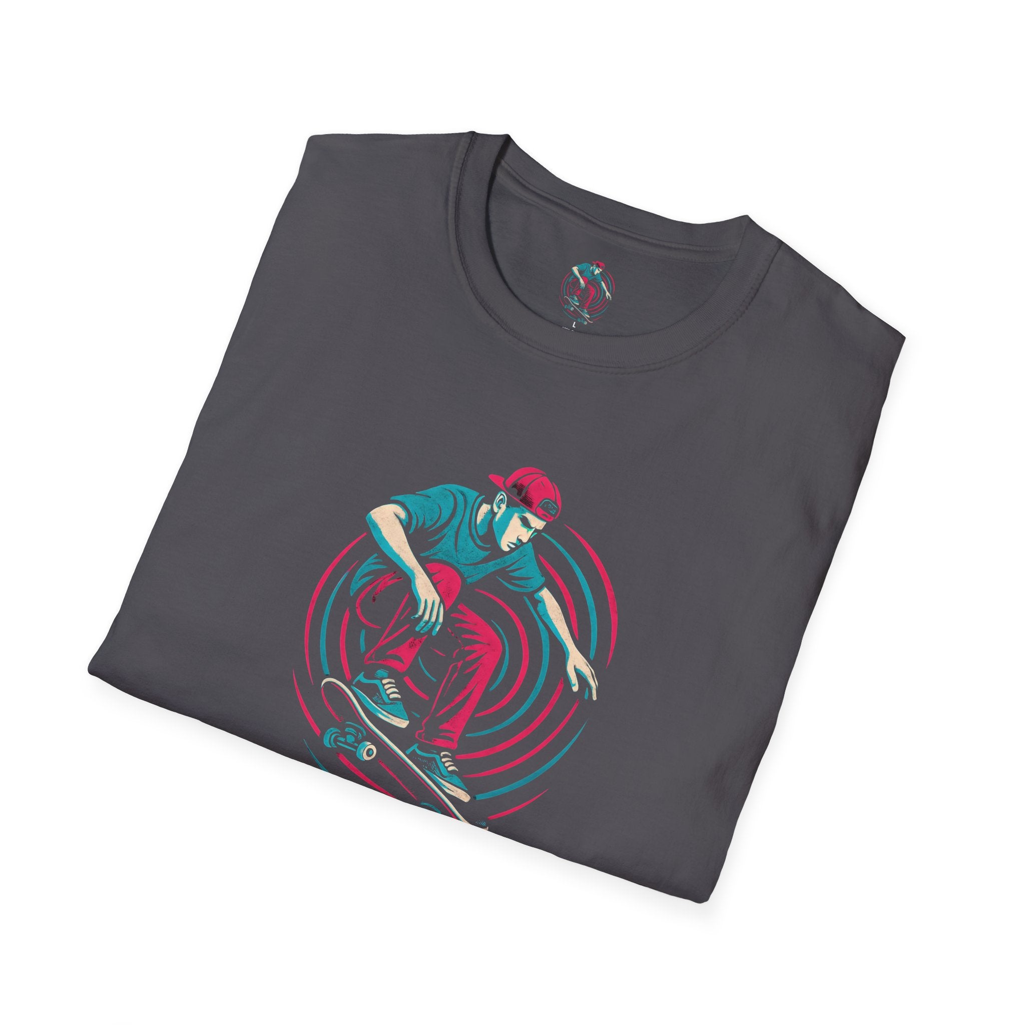 Skateboarder performing trick T-Shirt