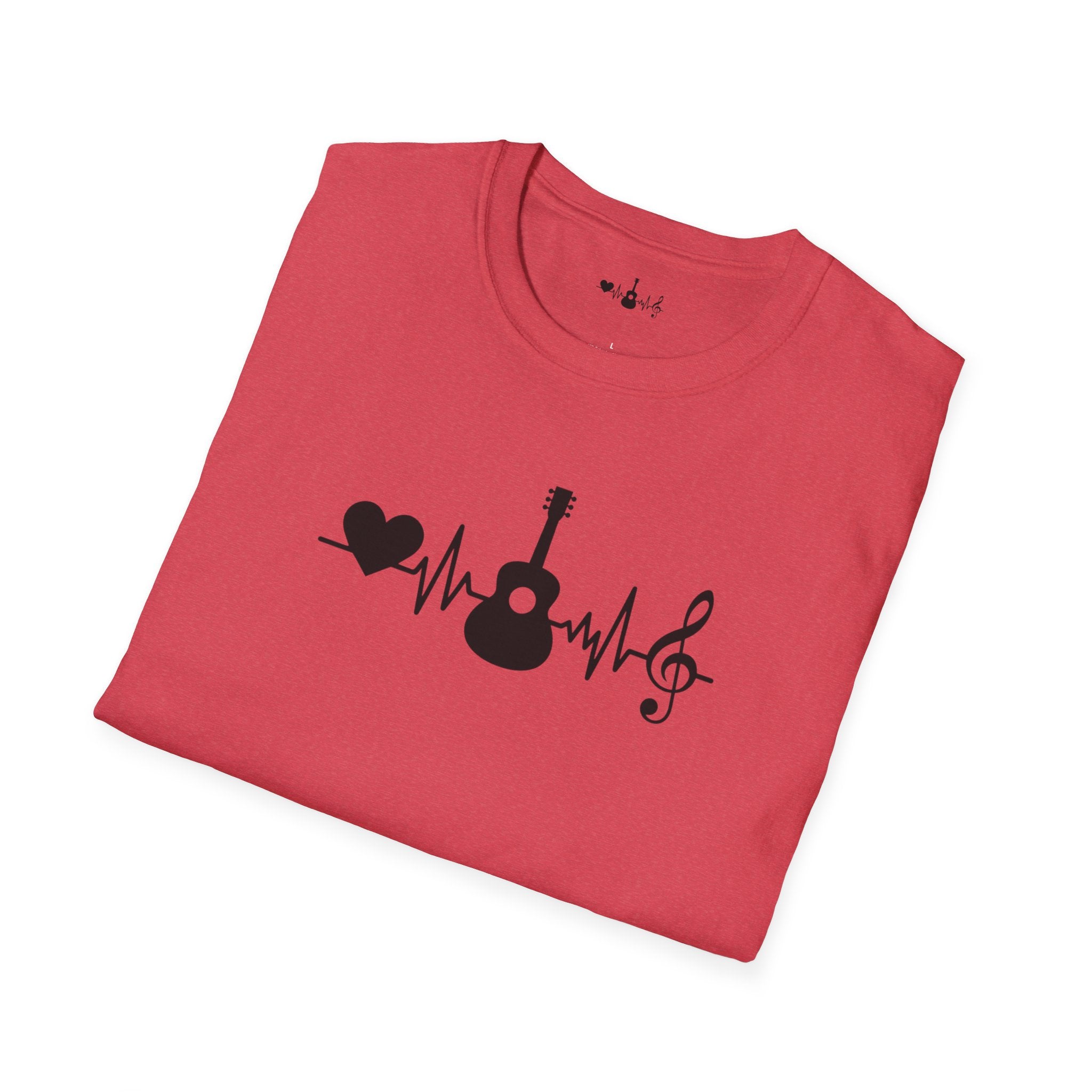 Heartbeat Guitar Music T-Shirt