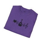 Heartbeat Guitar Music T-Shirt