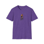 Cyclist with Backpack T-Shirt