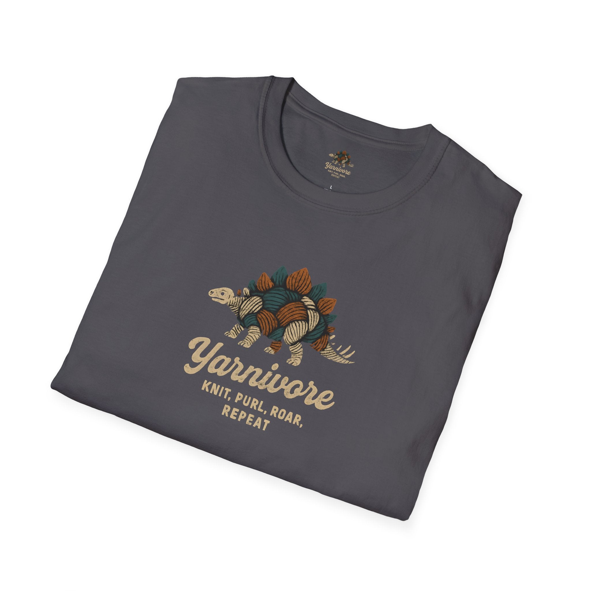 Yarnivore Knit Purl Roar T-Shirt