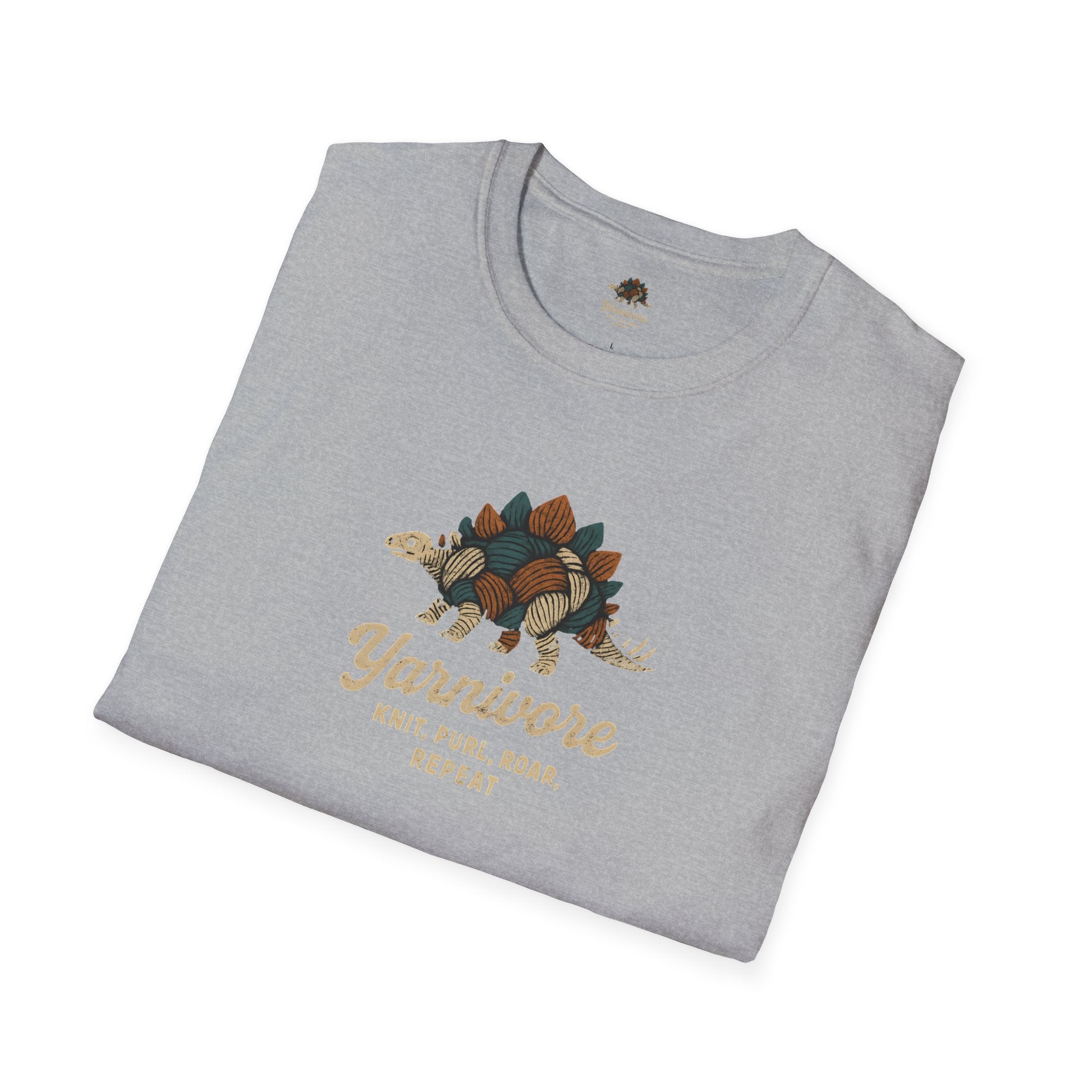 Yarnivore Knit Purl Roar T-Shirt