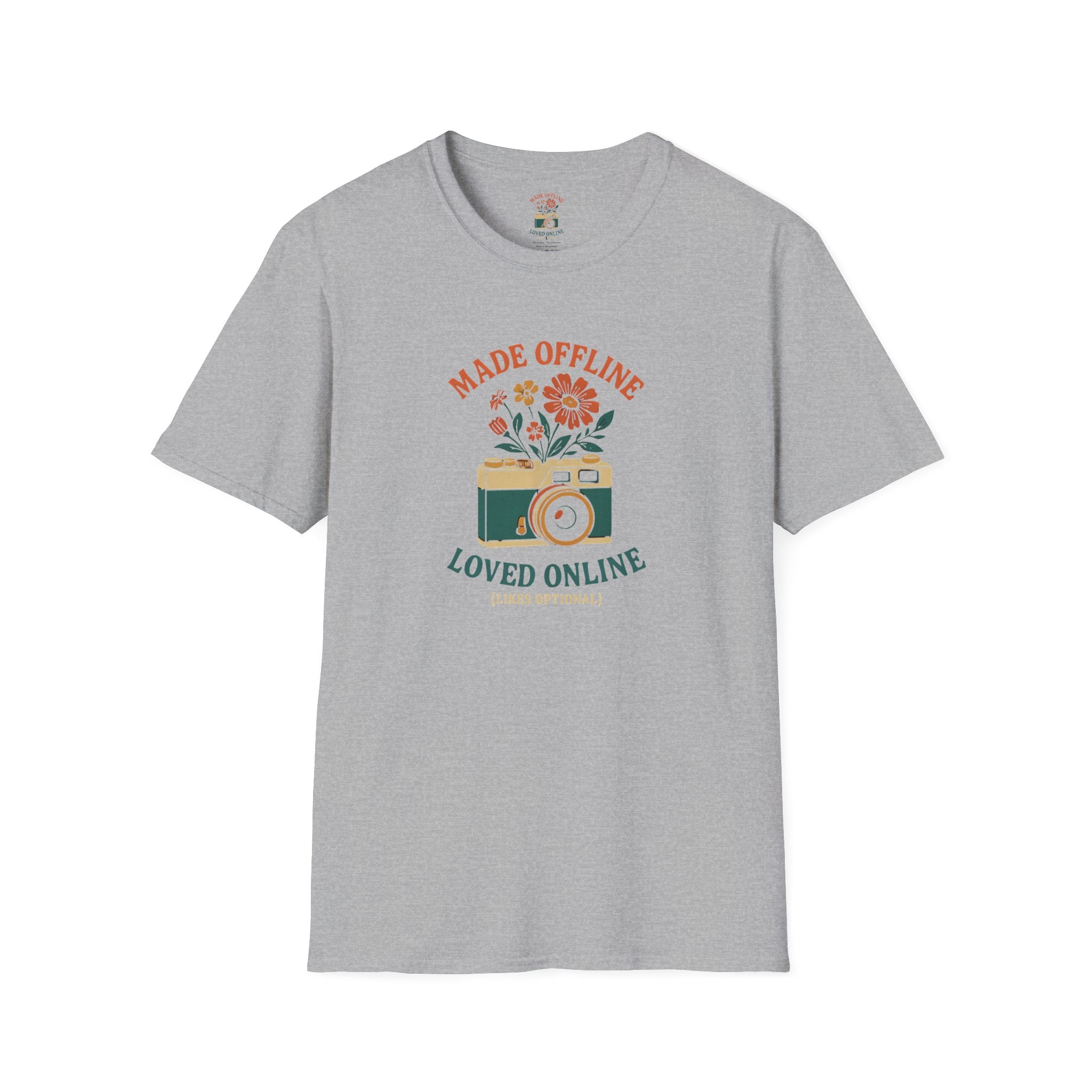Camera with Flowers T-Shirt