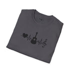 Heartbeat Guitar Music T-Shirt
