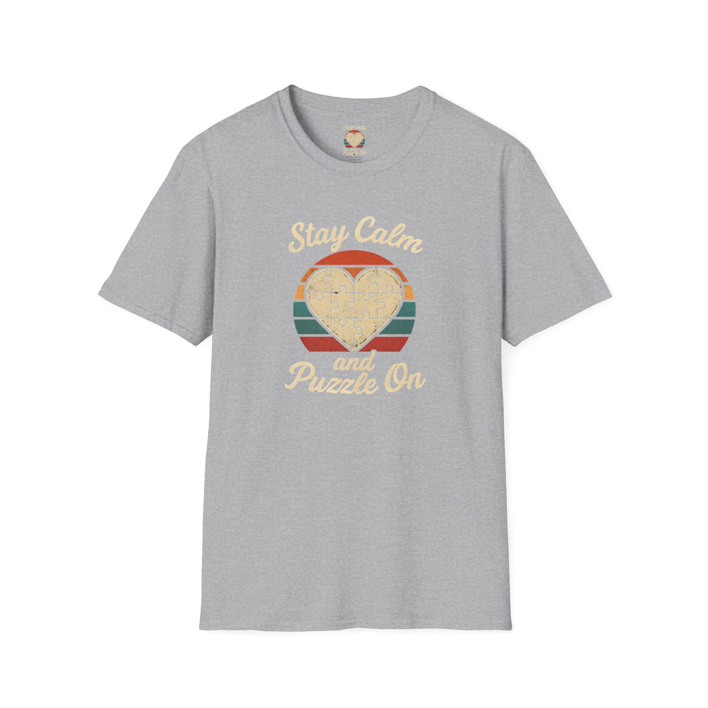 Stay Calm Puzzle On T-Shirt