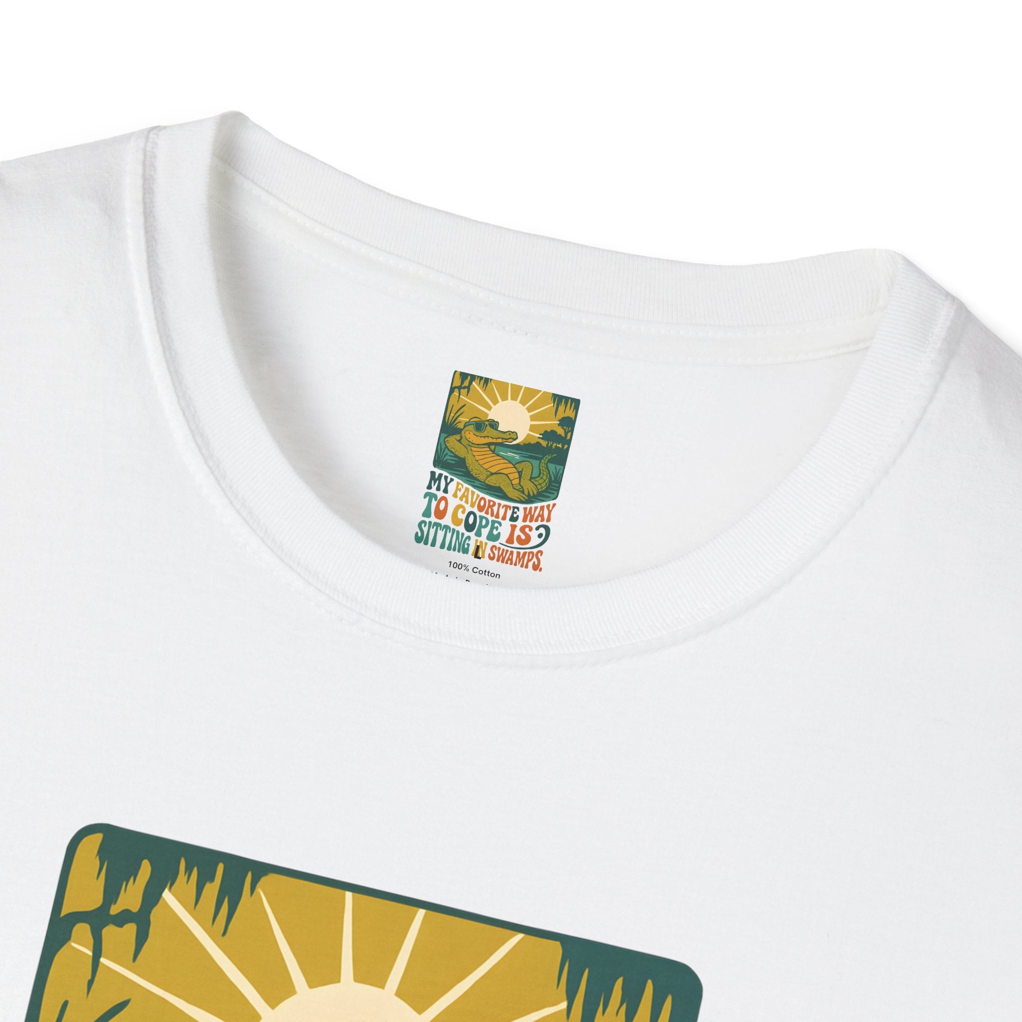Alligator lounging in swamp T-Shirt