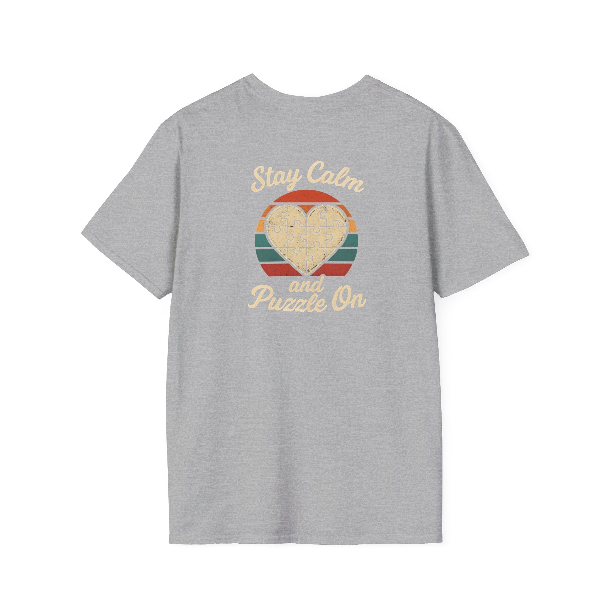 Stay Calm Puzzle On T-Shirt