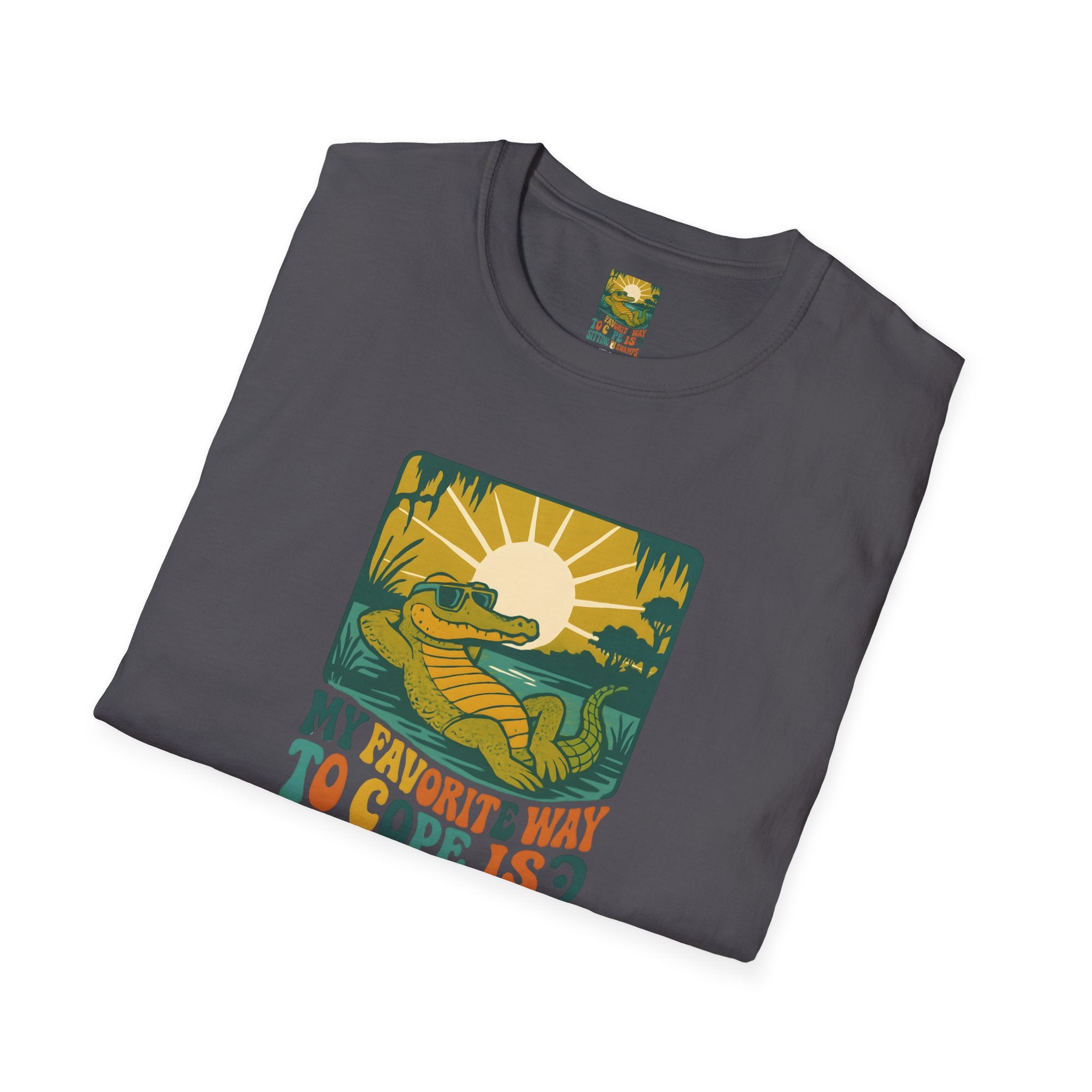 Alligator lounging in swamp T-Shirt