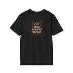 Cut Edge Burnish Repeat T-Shirt