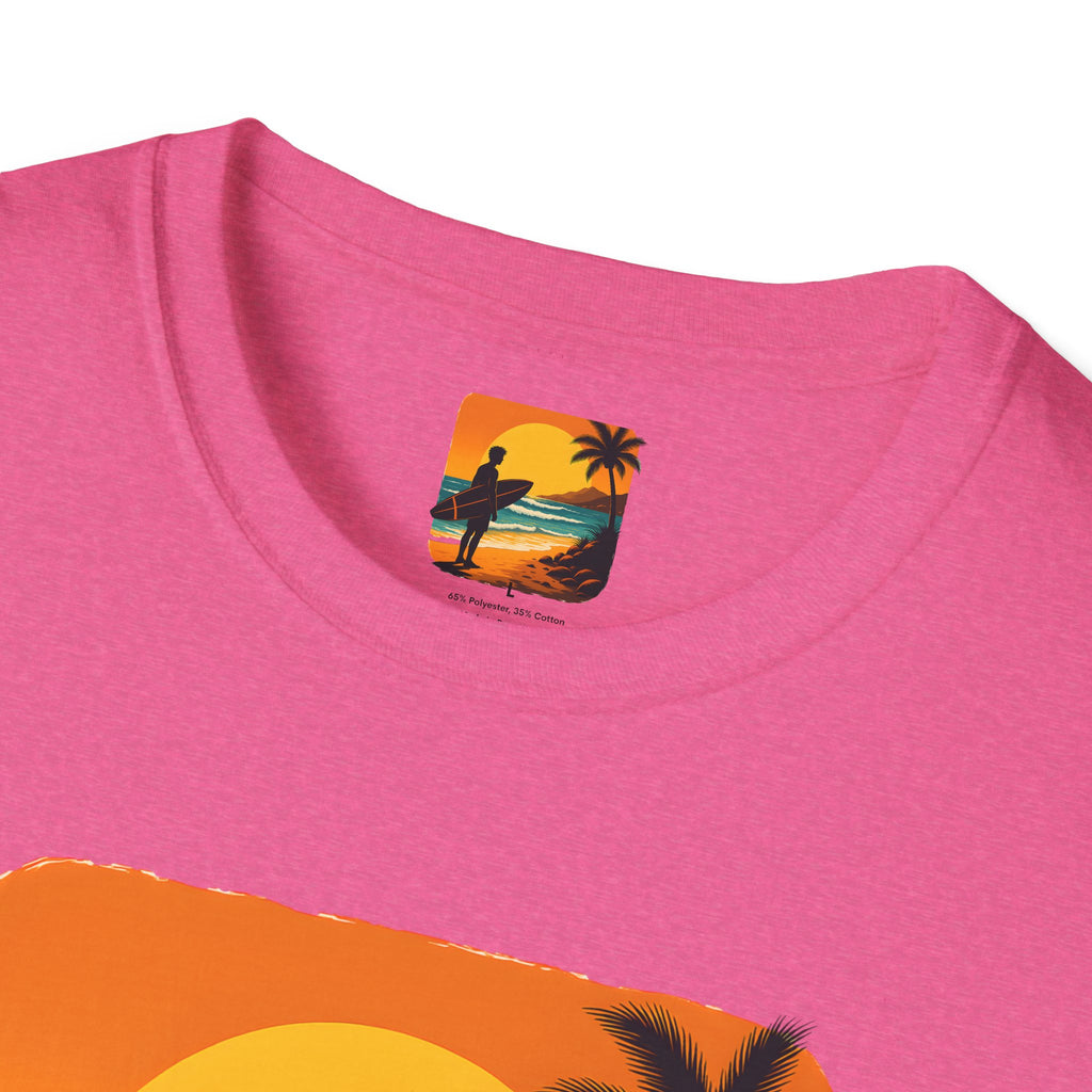 Sunset Surfer on Beach T-Shirt