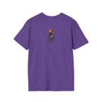 Cyclist with Backpack T-Shirt