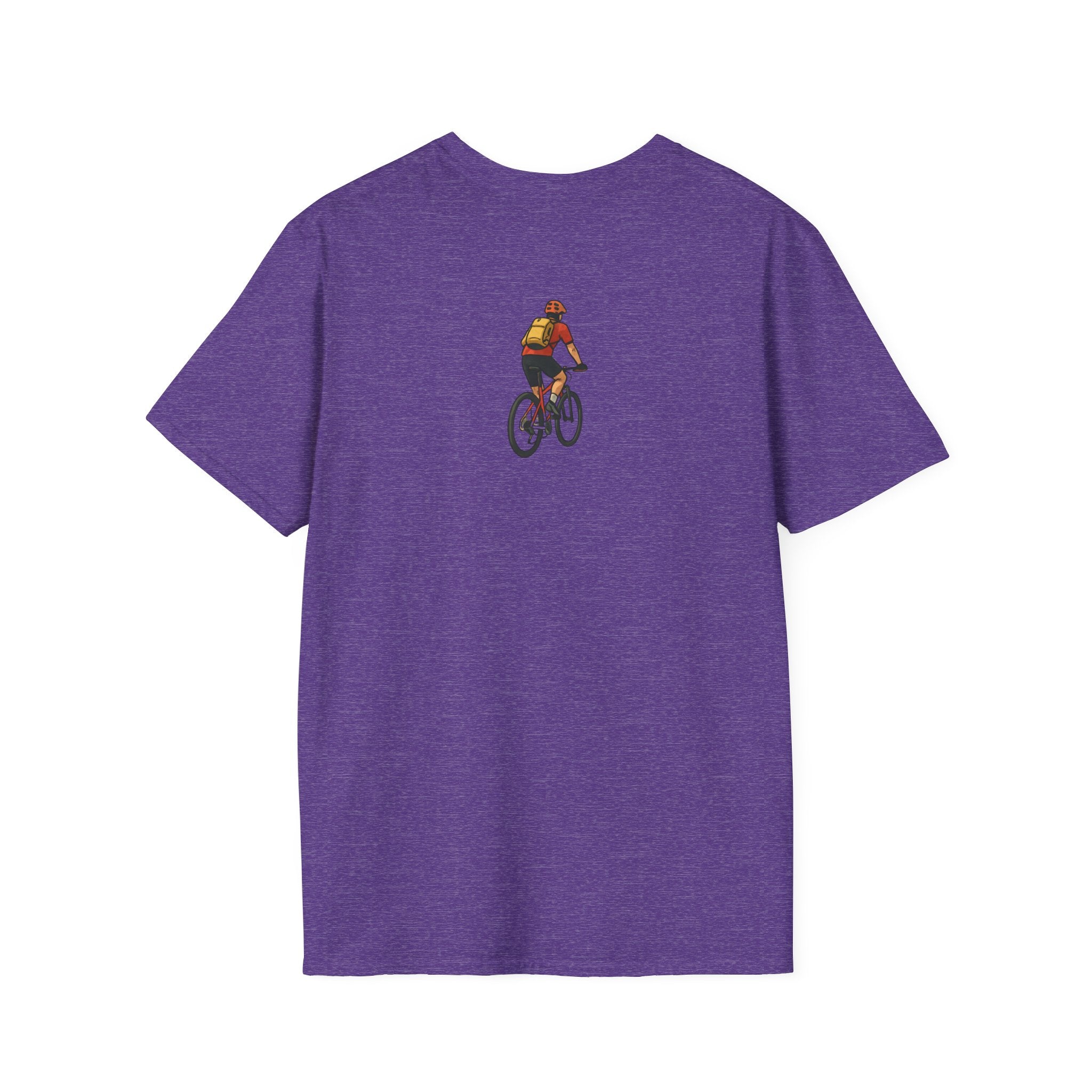 Cyclist with Backpack T-Shirt