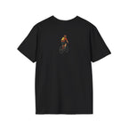 Cyclist with Backpack T-Shirt