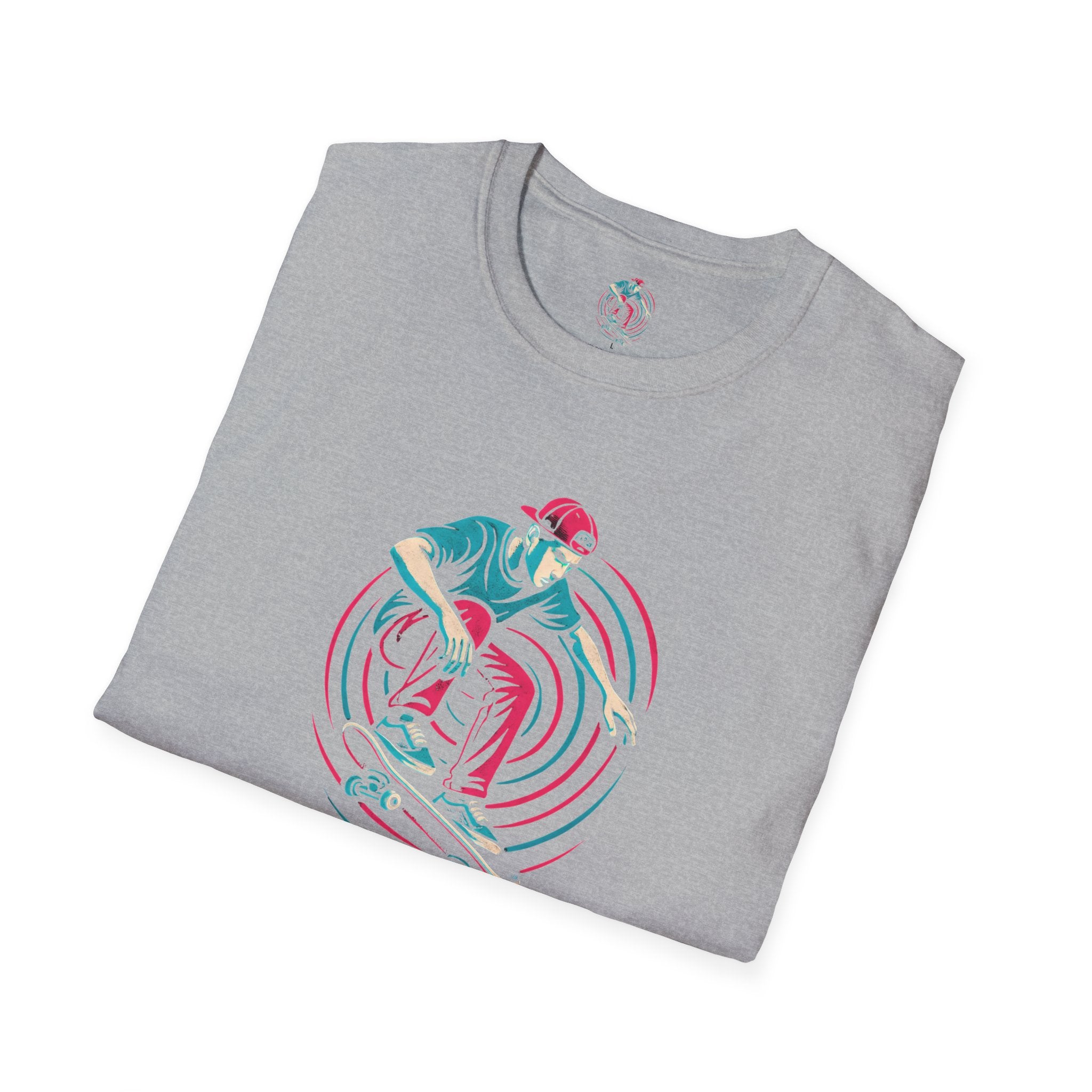 Skateboarder performing trick T-Shirt