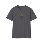 Cyclist with Backpack T-Shirt