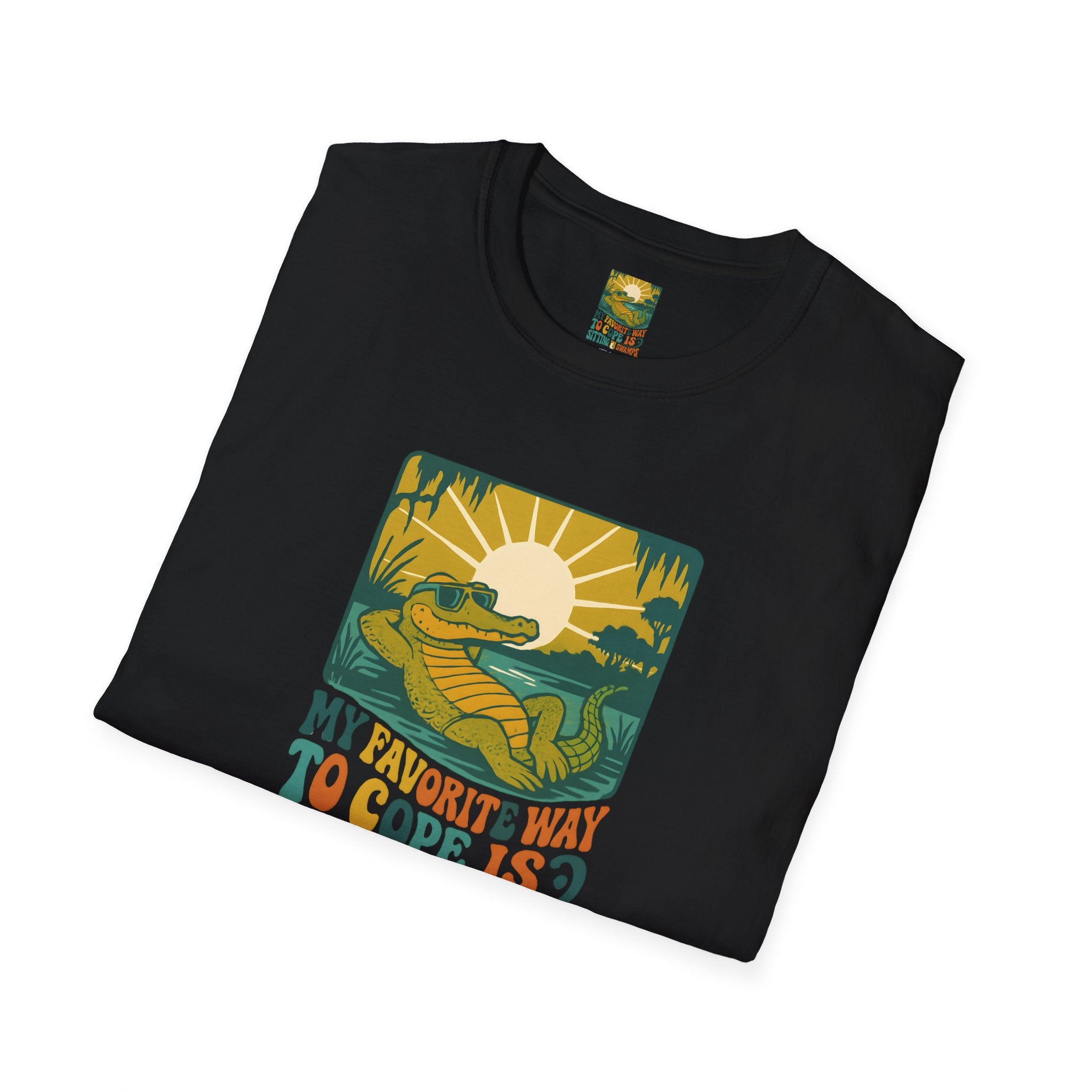 Alligator lounging in swamp T-Shirt
