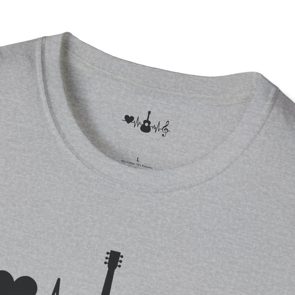 Heartbeat Guitar Music T-Shirt