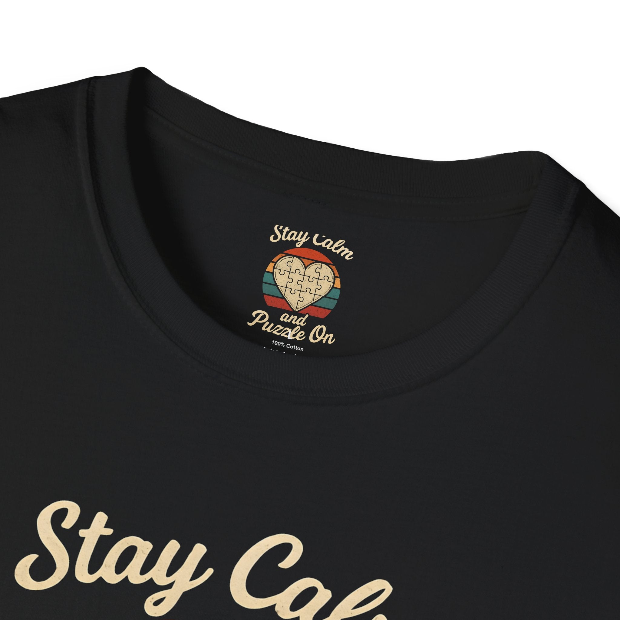 Stay Calm Puzzle On T-Shirt