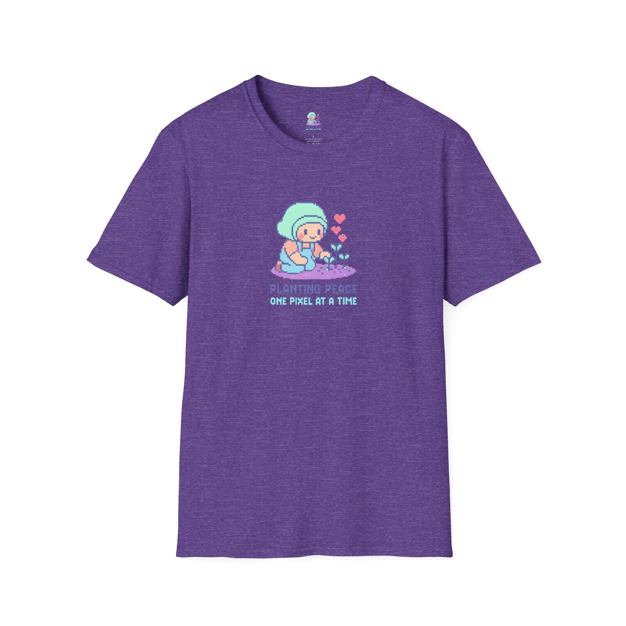 Planting Peace Pixel Art T-Shirt