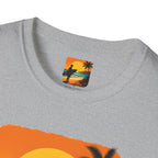 Sunset Surfer on Beach T-Shirt