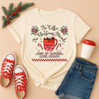 Christmas Coffee T-Shirt — “No Coffee, No Christmas Miracle” Holiday Tee