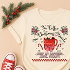 Christmas Coffee T-Shirt — “No Coffee, No Christmas Miracle” Holiday Tee